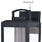 Vaxcel Kinzie 1 Light Dusk to Dawn Black Outdoor Wall Lantern Clear Glass T0567 - alternate 8